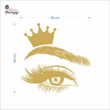 Load image into Gallery viewer, Crown Lash & Brows Wall Decal Decotherapy