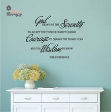 Load image into Gallery viewer, God Serenity Courage Wisdom V1 Wall Sticker