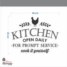 Load image into Gallery viewer, Kitchen Open Daily Wall Sticker
