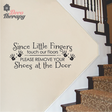 Load image into Gallery viewer, Little Fingers Touch Our Floor Wall Sticker