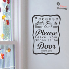 Load image into Gallery viewer, Little Hands Touch Our Floor V2 Wall Sticker