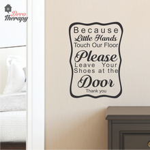 Load image into Gallery viewer, Little Hands Touch Our Floor V2 Wall Sticker