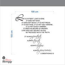 Load image into Gallery viewer, Love Is Corinthians V1 Wall Sticker