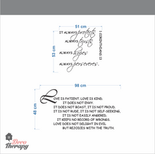 Load image into Gallery viewer, Love Is Corinthians V1 Wall Sticker