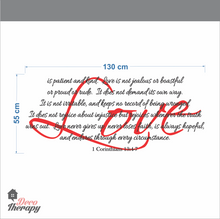 Load image into Gallery viewer, Love Is Corinthians V2 Wall Sticker