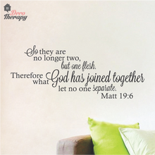 Load image into Gallery viewer, No Longer Two But One Flesh Wall Sticker