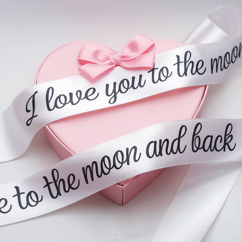 Personalised Ribbon Print for Gift Wrap|Wedding|Giveaways|Business, 45Yards Long, DECOTHERAPY