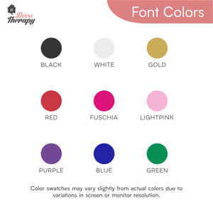 Customized Name Design Wall Decal
