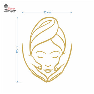 Beauty Face Spa Skin Salon Wall Decal Decotherapy