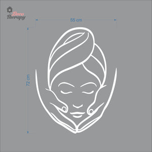 Beauty Face Spa Skin Salon Wall Decal Decotherapy