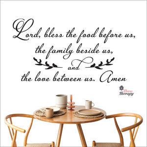 Bless The Food Before Us V3 Wall Decal Decotherapy