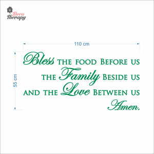 Bless The Food Before Us V2 Wall Decal Decotherapy