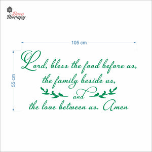 Bless The Food Before Us V3 Wall Decal Decotherapy