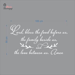 Bless The Food Before Us V3 Wall Decal Decotherapy