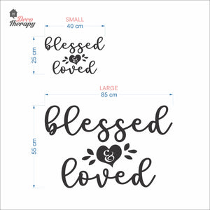 Blessed & Loved Wall Decal Decotherapy