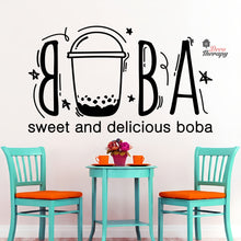 Load image into Gallery viewer, Boba Sweet and Delicious Wall Decal Decotherapy