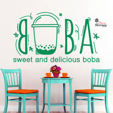Load image into Gallery viewer, Boba Sweet and Delicious Wall Decal Decotherapy