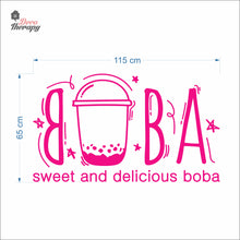 Load image into Gallery viewer, Boba Sweet and Delicious Wall Decal Decotherapy