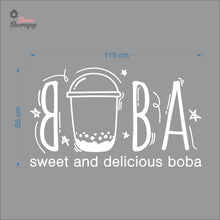 Load image into Gallery viewer, Boba Sweet and Delicious Wall Decal Decotherapy