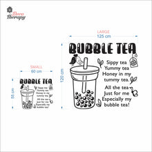 Load image into Gallery viewer, Bubble Tea Sippy Yummy Honey In My Tummy Tea Boba Milktea Wall Decal
