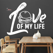 Load image into Gallery viewer, Burger Love Of My Life Wall Decal