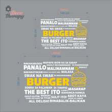 Load image into Gallery viewer, Burger The Best Ito Masarap Abot Kaya Wall Decal