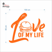 Load image into Gallery viewer, Burger Love Of My Life Wall Decal