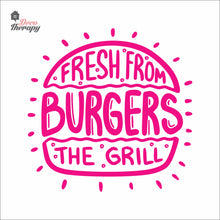 Load image into Gallery viewer, Burgers Fresh From The Grill Wall Decal