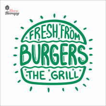 Load image into Gallery viewer, Burgers Fresh From The Grill Wall Decal
