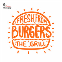 Load image into Gallery viewer, Burgers Fresh From The Grill Wall Decal