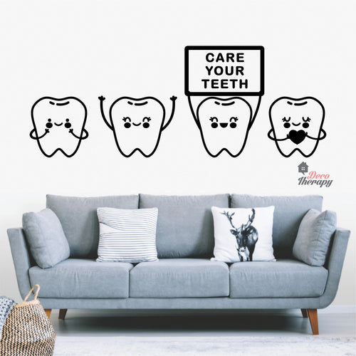 Care Your Teeth Dental  Wall Decal