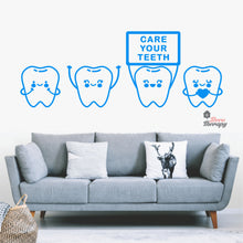 Load image into Gallery viewer, Care Your Teeth Dental  Wall Decal