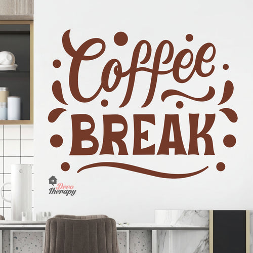 Coffee Break Wall Decal Decotherapy