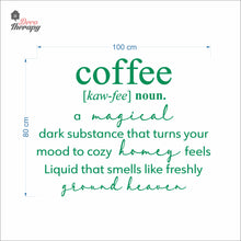 Load image into Gallery viewer, Coffee A Magical Dark Substance That Turns Your Mood To Cozy Wall Decal Decotherapy