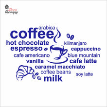Load image into Gallery viewer, Coffee Hot Chocolate Espresso Arabica Cafe Latte Wall Decal Decotherapy