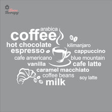 Load image into Gallery viewer, Coffee Hot Chocolate Espresso Arabica Cafe Latte Wall Decal Decotherapy