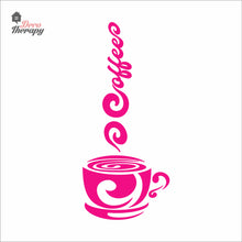 Load image into Gallery viewer, Coffee Smoke Cup Wall Decal Decotherapy