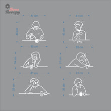 Load image into Gallery viewer, Coffee Tea Group Of People Cafe Dining Wall Decal Decotherapy