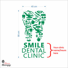 Load image into Gallery viewer, Customized Dental Clinic Name Design Wall Decal