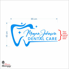 Load image into Gallery viewer, Customized Name Dental Care Design Wall Decal