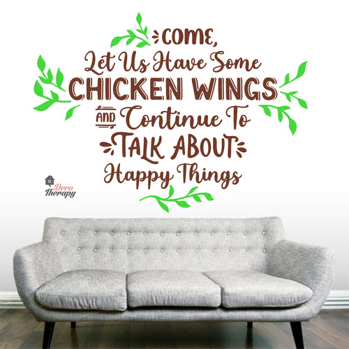 Customized Name Come Let Us Have Some Talk About Happy Things Wall Decal Decotherapy