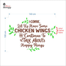 Load image into Gallery viewer, Customized Name Come Let Us Have Some Talk About Happy Things Wall Decal Decotherapy