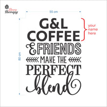 Load image into Gallery viewer, Customized Name Make The Perfect Blend Wall Decal Decotherapy
