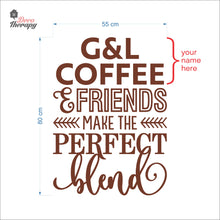 Load image into Gallery viewer, Customized Name Make The Perfect Blend Wall Decal Decotherapy