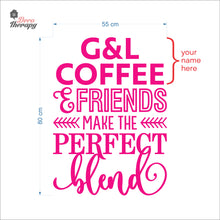 Load image into Gallery viewer, Customized Name Make The Perfect Blend Wall Decal Decotherapy