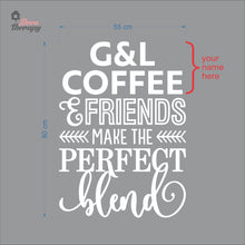 Load image into Gallery viewer, Customized Name Make The Perfect Blend Wall Decal Decotherapy