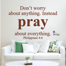 Load image into Gallery viewer, Don't Worry About Anything Instead Pray Wall Decal Stickers