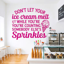 Load image into Gallery viewer, Don't Let Your Ice Cream Melt Wall Decal Decotherapy