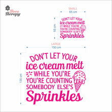 Load image into Gallery viewer, Don't Let Your Ice Cream Melt Wall Decal Decotherapy