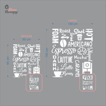 Load image into Gallery viewer, Espresso Caffeine Latte Beans Americano Grind Coffee Wall Decal Decotherapy